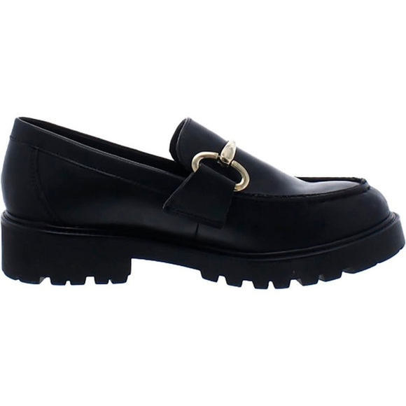 Haezel Womens Faux Leather Bit Loafers - Picture 2 of 11